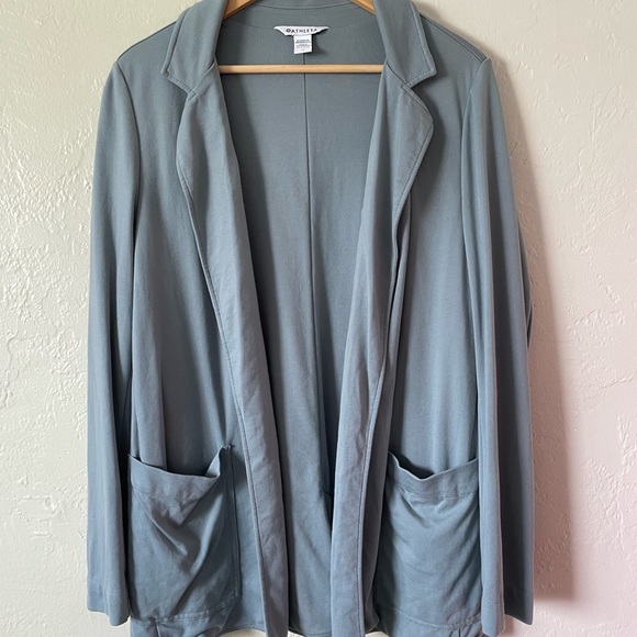 Athleta Eastbound Blazer Jacket Open Ponte Knit Business Casual Workwear Office - Picture 3 of 10